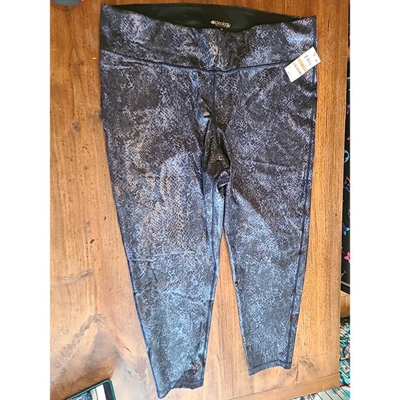 IDEOLOGY Women's Indigo Sea Animal Print High Waist Activewear Leggings Plus 3x - Picture 2 of 9